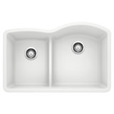 Diamond SILGRANIT 32" L x 21'' W Double Bowl Undermount Kitchen Sink