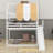 Full Size House Bed With Canopy & Slide, Built-In Bookshelves-348773748