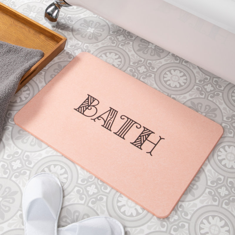 Non-Slip Bath Mat, Pink