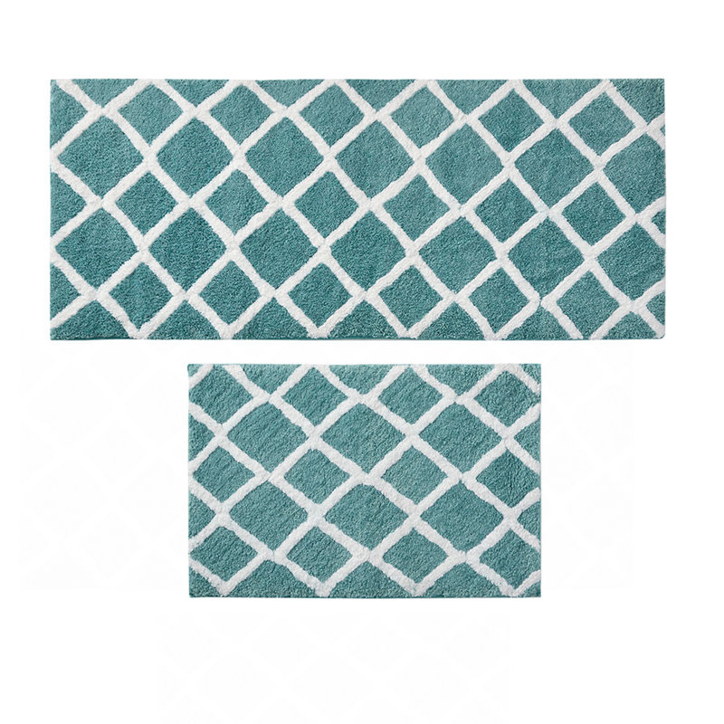 Reversible High Pile Tufted Microfiber Bath Rug（Only One Rug）