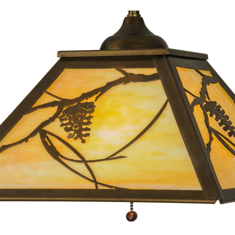 Rustic Lodge 2 - Light Pendant, Antique Copper, Beige