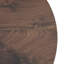 Table basse ronde moderne FFZ de 60 cm (23,6 po) avec panneau MDF grain noyer et grande capacité de charge