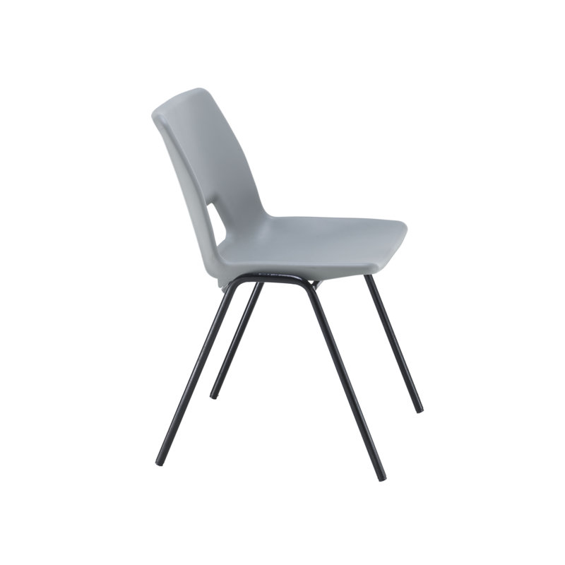 Canalou Armless Stacking Chair, Grey