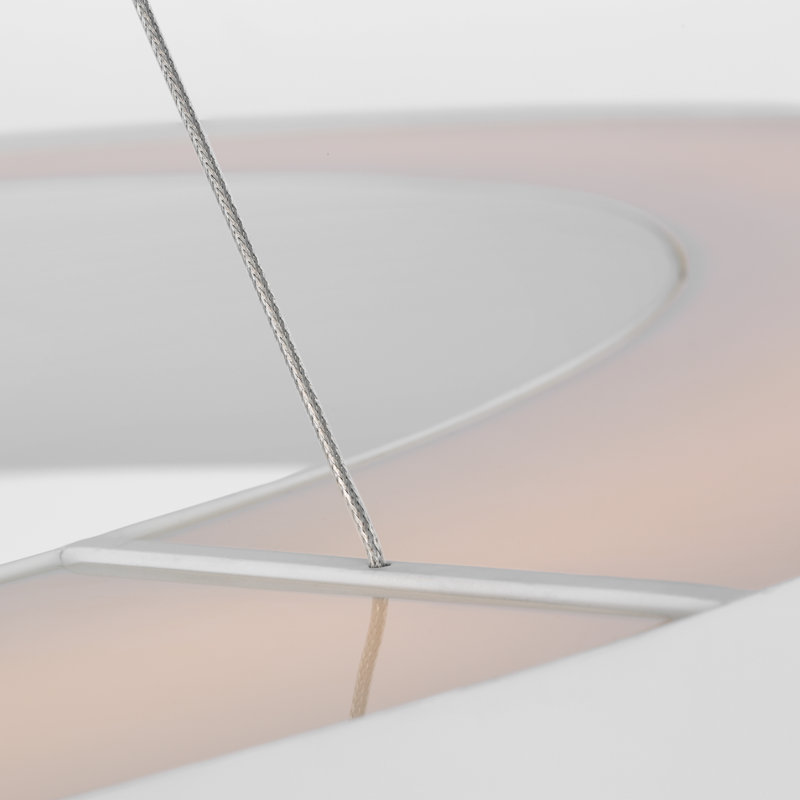 Neptune 6 - Light LED Chandelier, Matte White