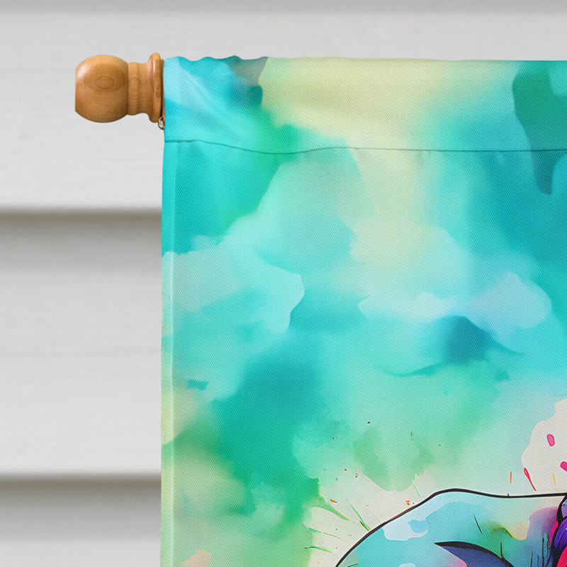Drapeau de maison d'éléphant hippie