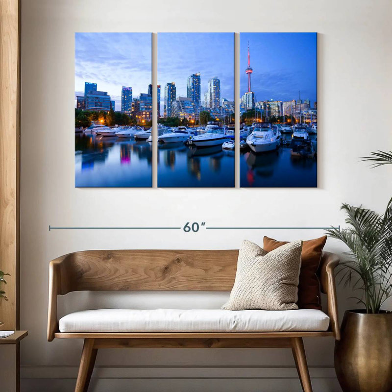 Sireci Toronto Waterfront Blue Hour, 32" H x 50" W