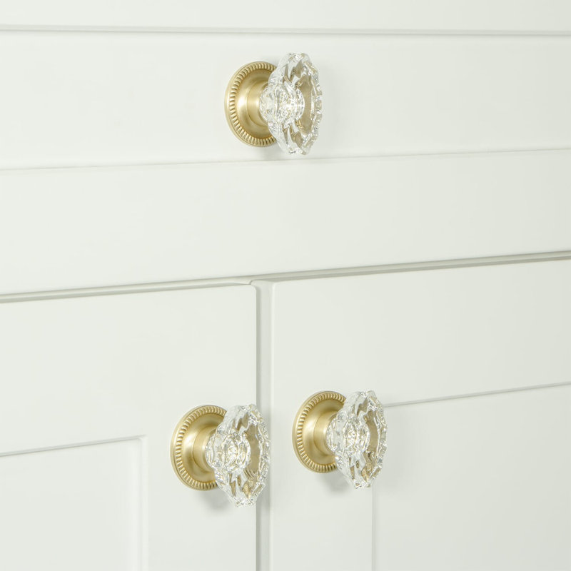 Biarritz Cabinet Knob, Satin Brass