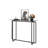 Console Table Single Layer Tempered Glass Rectangular Porch Table Leg Double Tempered Glass Tea Table-1816943824