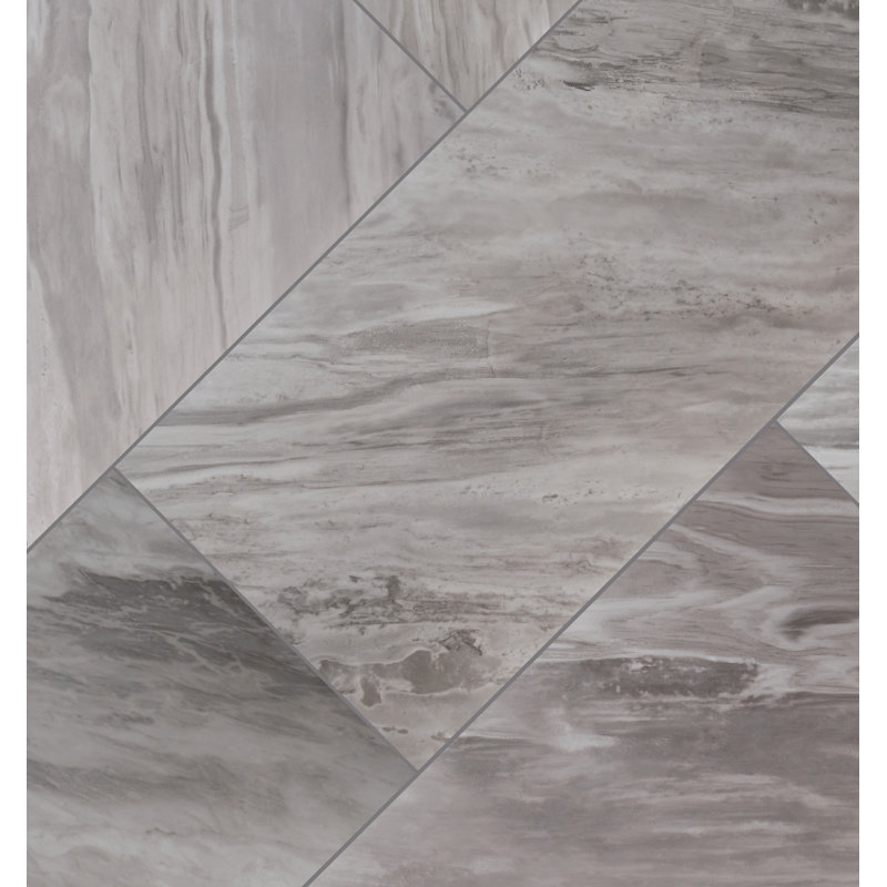 Carreau de sol et de mur en porcelaine mate 24 po x 48 po Eden Ardena, Brume Nero