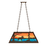 Old Forge 6-Light Pool Table Lights Geometric Pendant