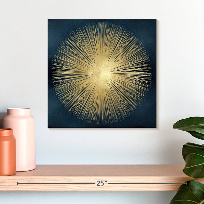 Avery Sunburst Gold On Blue I