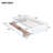 Twin Bed With 2 Drawers, Solid Rubber Wood, White Finish, Comfortable Sleep, Easy Assembly Quiet Drawer Movement, Space - Saving Solution-1117052703