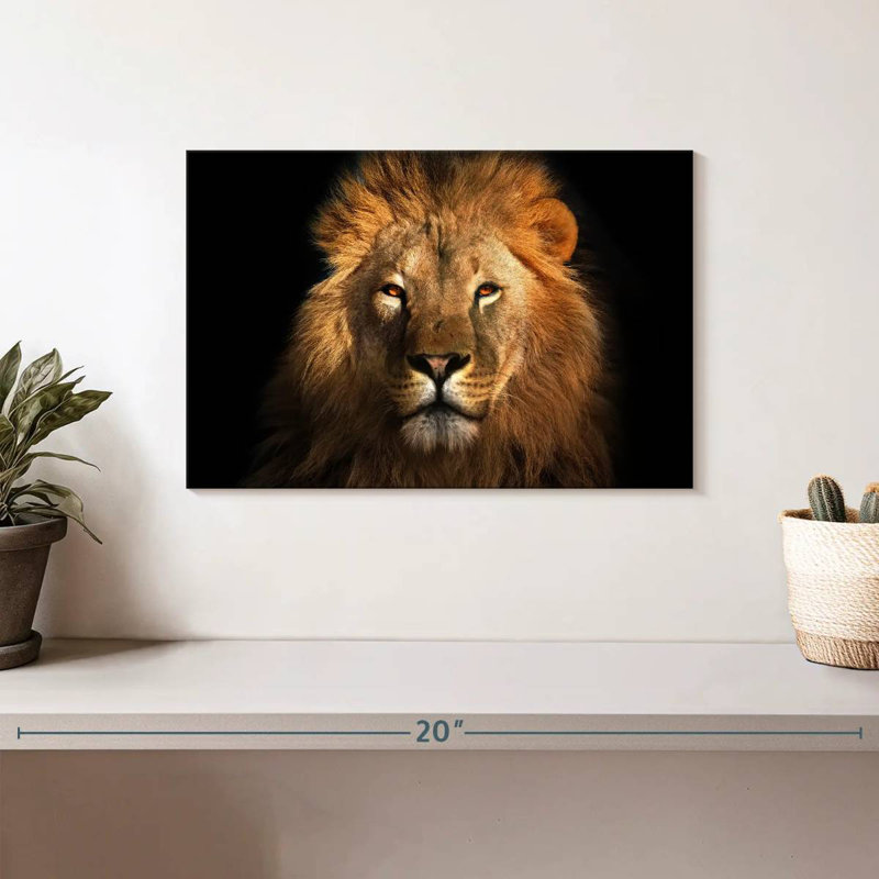Brampt Fierce Lion Head, 8" H x 12" W