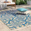 Tapis intérieur / extérieur sable / bleu Laub-1791644692