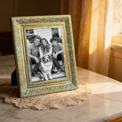 5" x 7" Antique Gold 1PC Photo Frame for Holiday Gifting Picture Frame