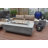 Granville Outdoor Concrete Fire Table 45,000 BTU - Includes Lava Rocks and PVC Cover-862181393-860438307