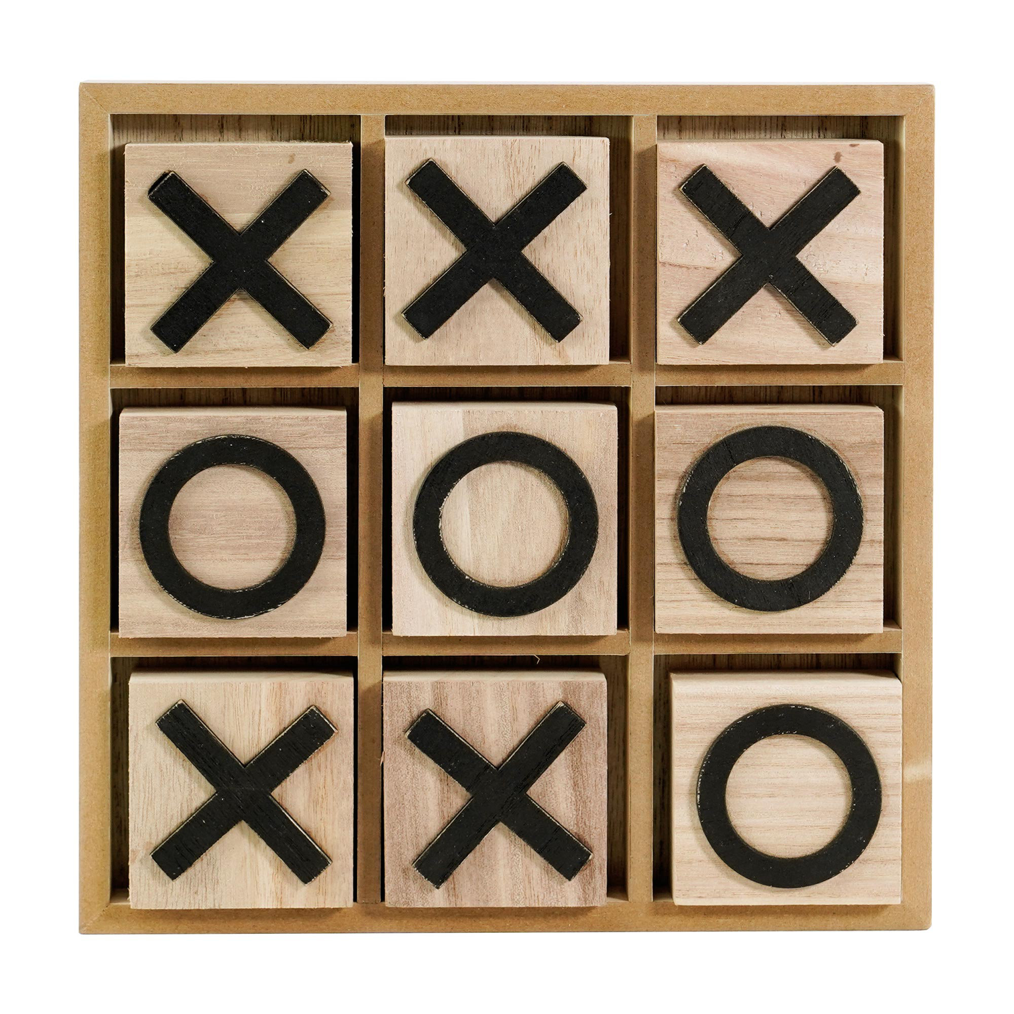 Jogo de Madeira em Tic TAC Toe grande atividade Interior ao ar