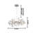 6-Light Chrome Chandelier With Clear Crystals