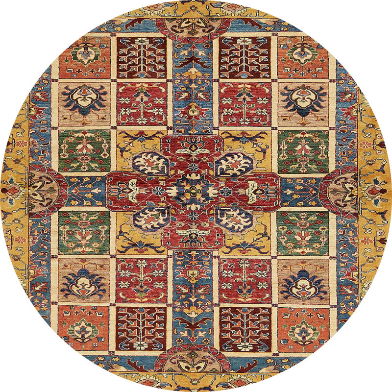 Tapis abstrait moderne 629, Rond 6 pi