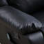 Fauteuil inclinable manuel pivotant en similicuir Leedward avec massage vibrant et chauffant à 8 points-106915952