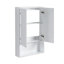 Armoire murale de salle de bain 24 po, portes à fermeture douce, conception à fixation flottante, blanc brillant (emballage KD)