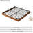 Natural Floating Bed Frame With Led Lights, Modern Fluted Oak Platform Bed Frame Floating, Heavy Duty Metal Slats, No Box Spring Required-1476148906-1476148908