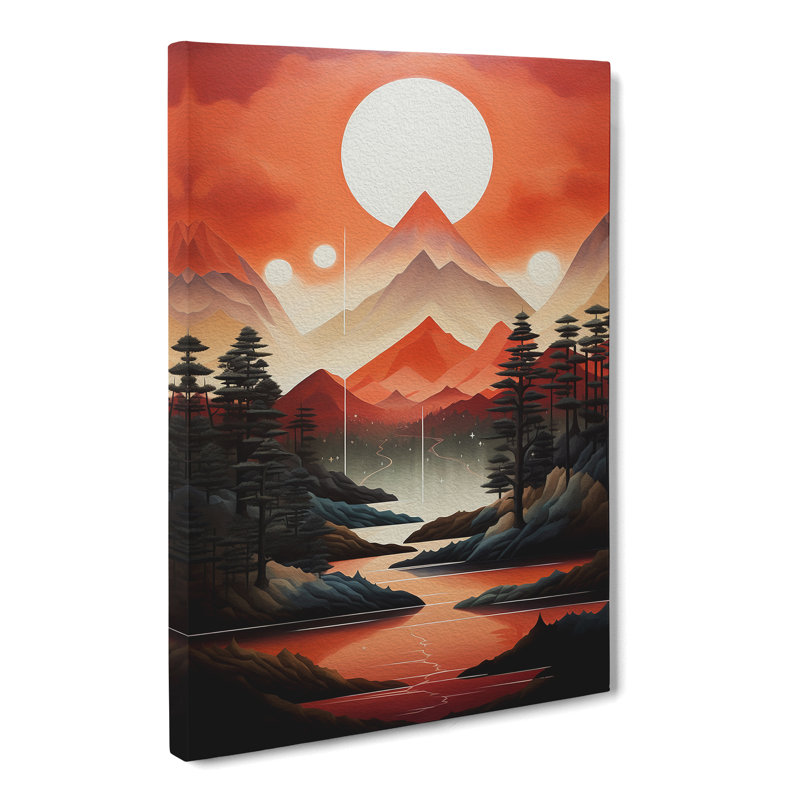 Landscape Geometric - Wrapped Canvas
