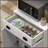 Versatile Microwave Cabinet with Storage, Double Doors, Adjustable Shelves, and Cable Hole for Kitchen and Dining Room