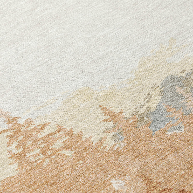 Machine Washable Indoor/Outdoor Chantille ACN2861 Lodge Rug, 8' x 10', Paprika