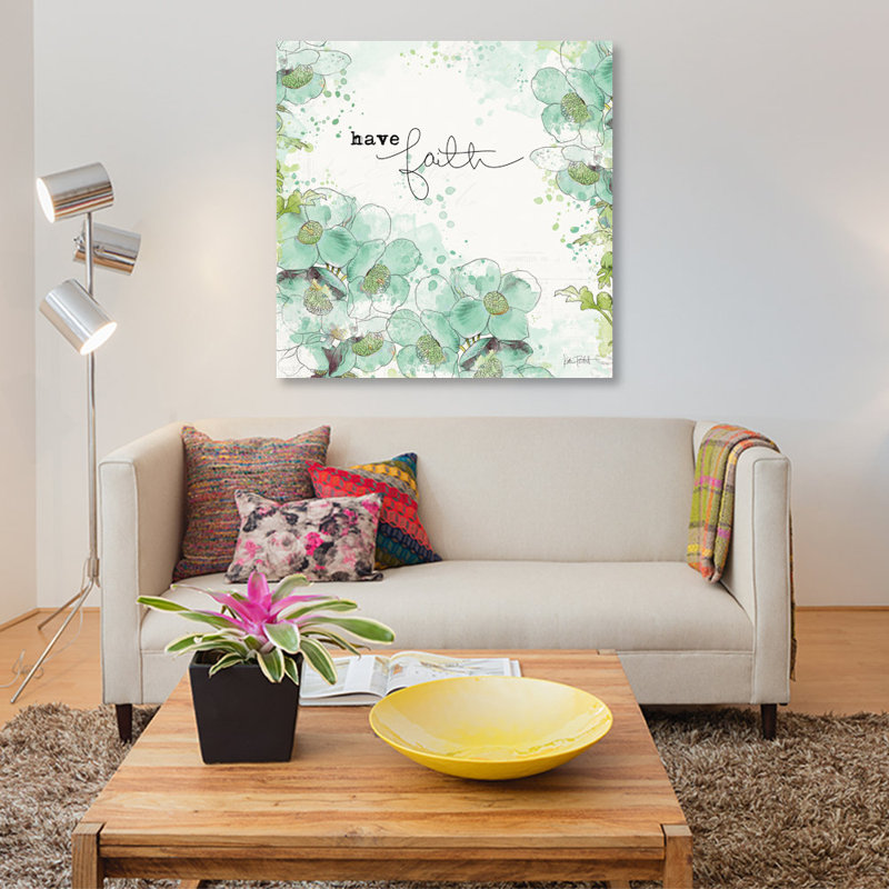 «Dream and Faith II» par Katie pertiet, impression sur toile tendue, H 26 po x l 26 po x P 1,5 po, Toile tendue, Pas de tapis