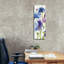 «Blue and Purple Mixed Garden 1 Panel 1» par Shirley Novak, art mural sur toile-1197639