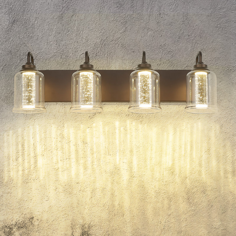 Éclairage de salle de bain à DEL à intensité variable 4 lumières Bremond