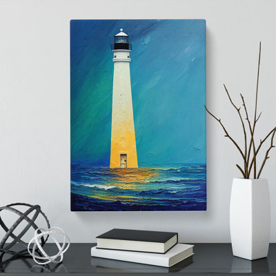 CAN-V0523-1672X Painted Lighthouse Vol.5 - Wrapped Canvas Print