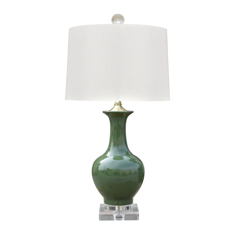 LAMPE Vase en porcelaine blanche, Bleu