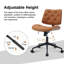 Chaise de travail rotative en similicuir Crosslin-1744854716
