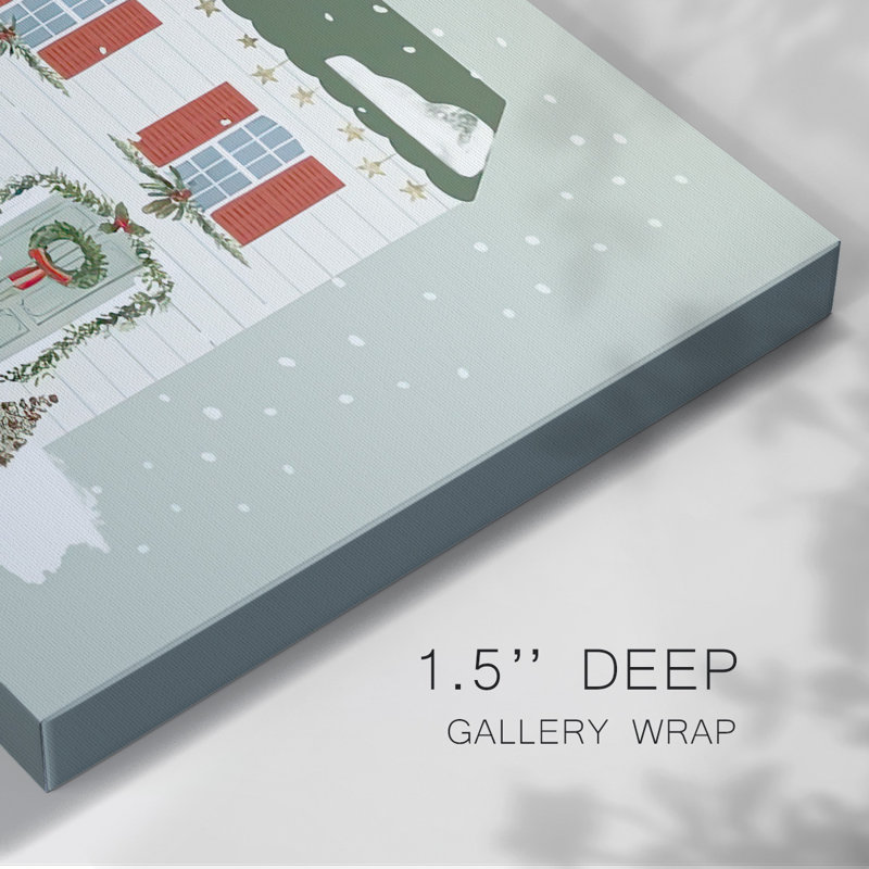 «Festive Front Door Collection A», reproduction sur toile, H 12 po x l 18 po x P 1,5 po
