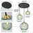 Textured Ribber Glass Cluster Pendant Light