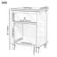 Table de chevet moderne avec tiroir et tablette de rangement ouverte 26,77 po H-1519000897-1519000901