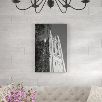" Church Tower Black White "
