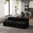 Upholstered Modern Velvet Fabric Armless Chair-1376045058