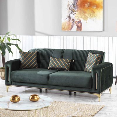 Humiston Upholstered Convertible Sofabed with Storage