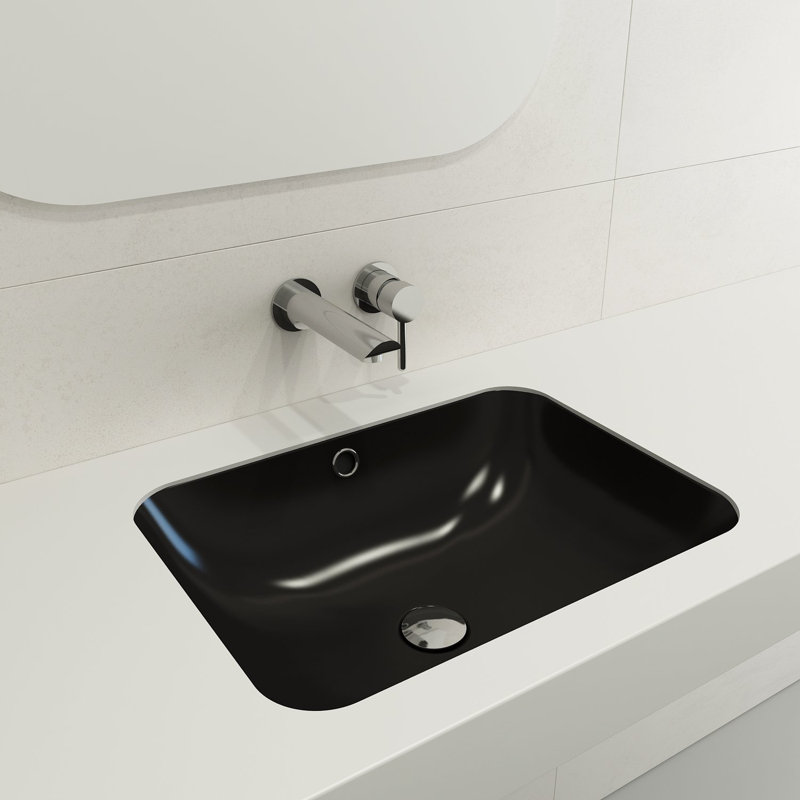 Scala 21.65'' L Bathroom Sink, Matte Black