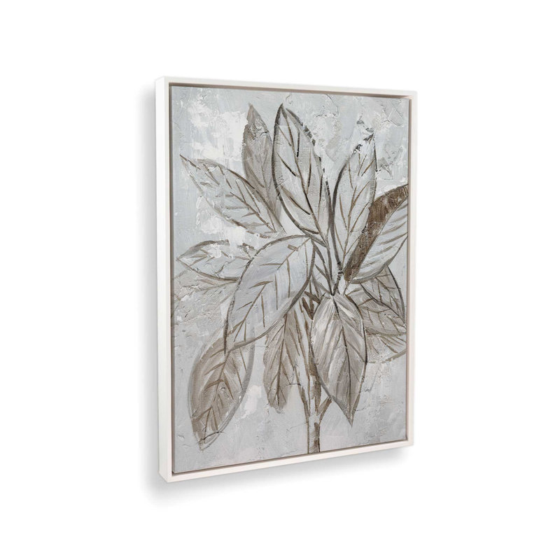 Reproduction d'art «Silver Liner» par Cloverfield & Co., L 12 po x H 16 po, Toile avec cadre, Blanc