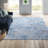 Castillon Floral Handmade Tufted Blue/Gray Area Rug-753583437