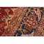 Tapis oriental rouge en laine noué à la main 8 pi 4 po x 9 pi 11 po Bahand