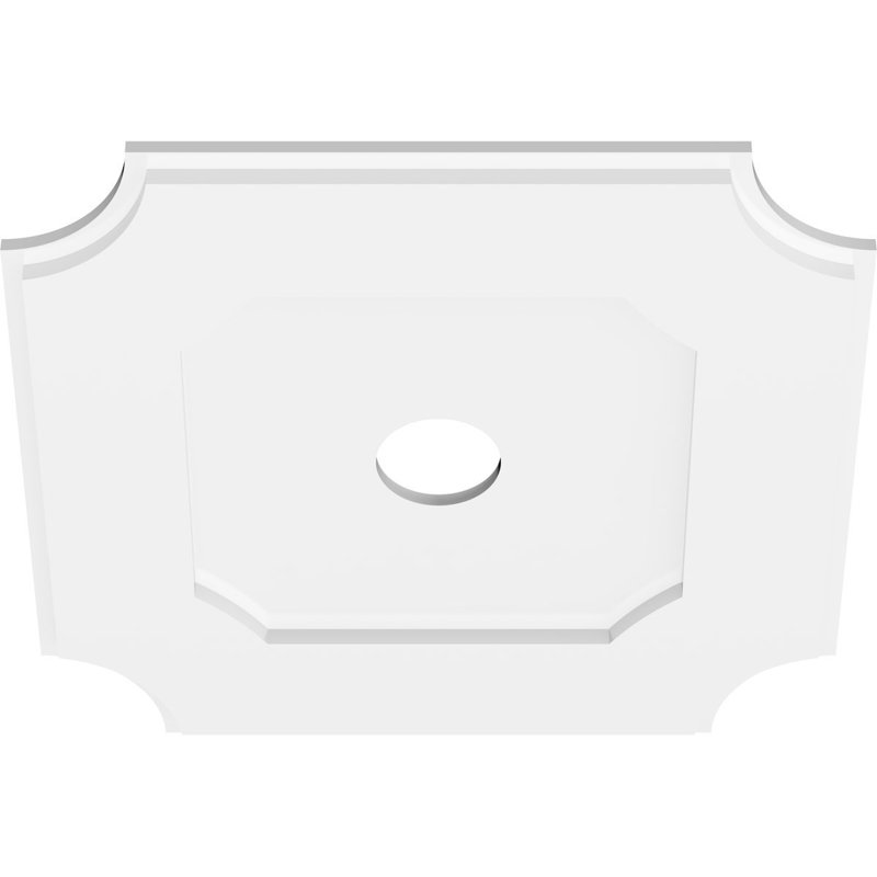 Médaillon de plafond contemporain en PVC de qualité architecturale 20 po x P 3 po x P 12 po x P 1 po