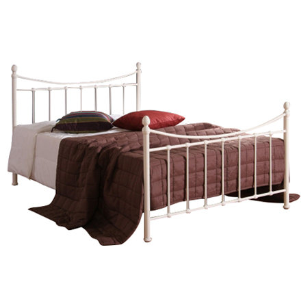 Solid Wood Bed, Kingsize (5'), Ivory