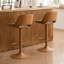 Swivel Adjustable Height Bar Stools, Faux Leather Upholstered Counter Stools, Modern Pub Stools-1858775180