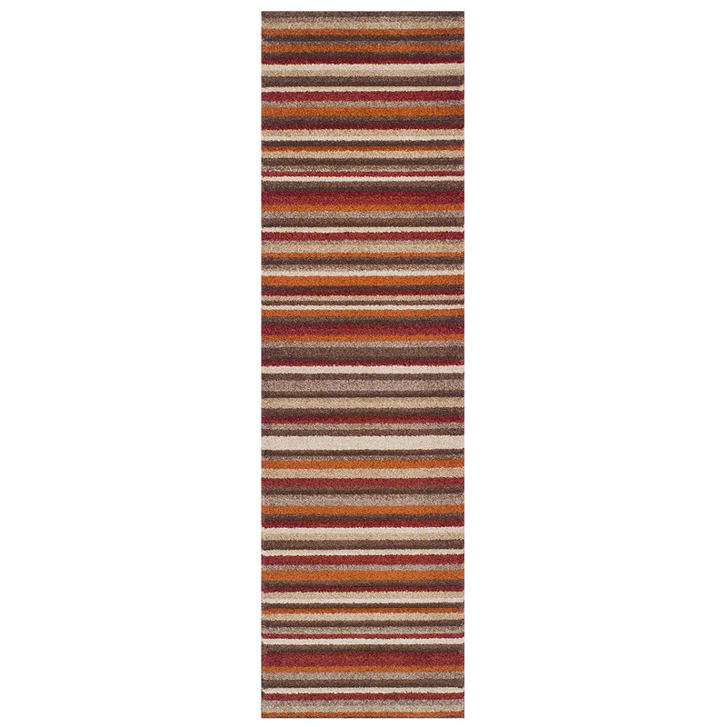 Taron Striped Area Rug, Runner 60cm x 230cm