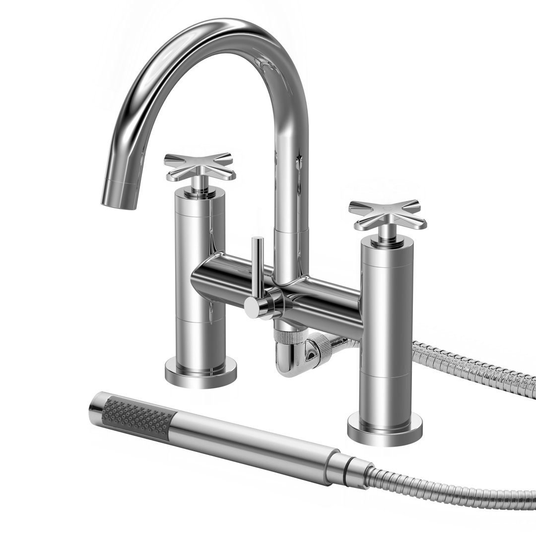 Deck Bath Shower Mixer Bath Filler with Diverter
